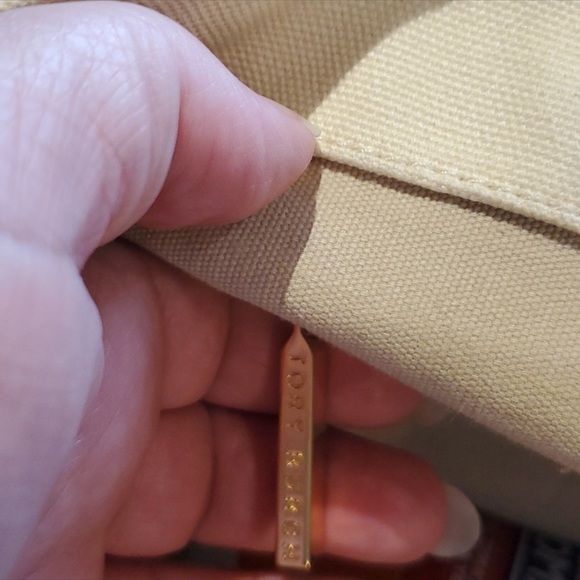 Tory Burch Canvas & Leather Tote - Picture 6 of 11